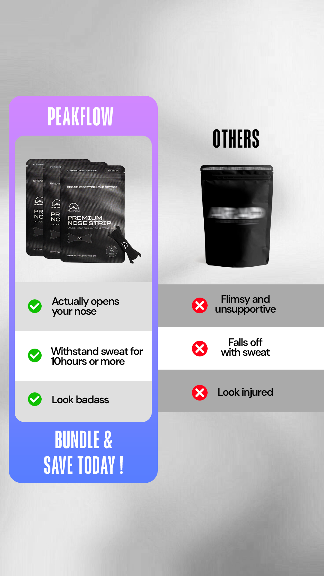 Peakflow Facebook ad: Breathe Better. Sleep Better.