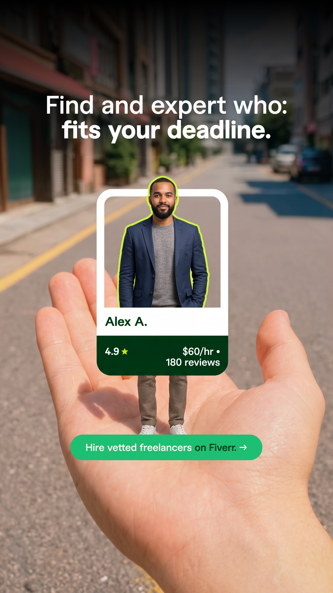 Fiverr Facebook ad