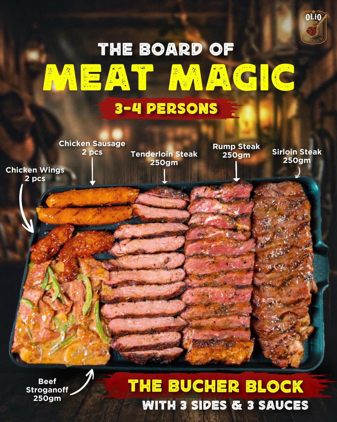 Olio Steak Facebook ad