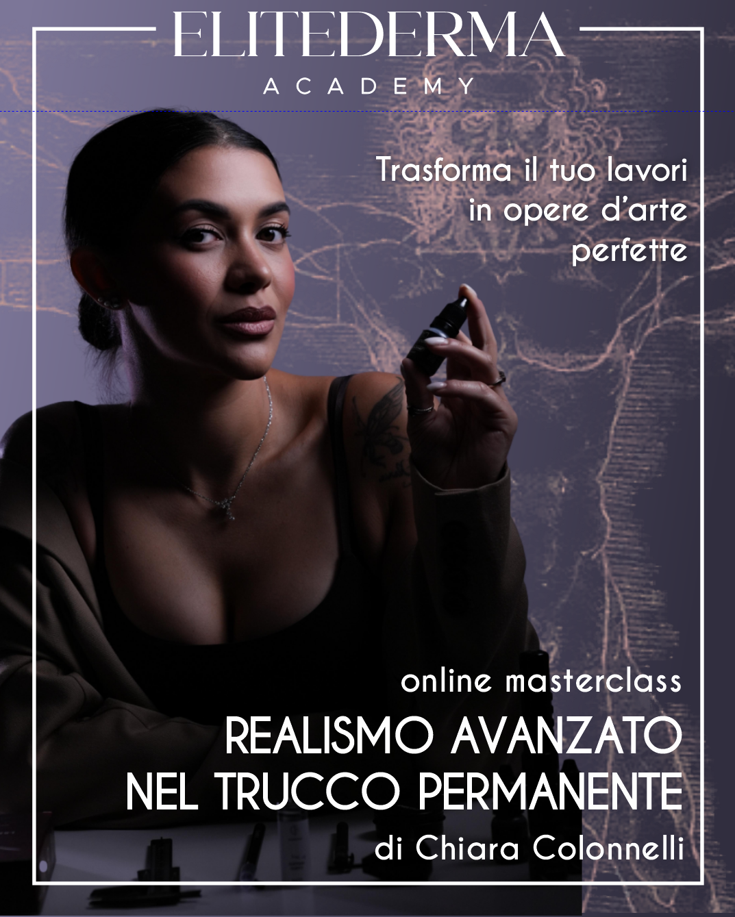 Elitederma Academy Facebook ad: Trasforma il tuo lavoro in un'opera d'arte (Livello Master).