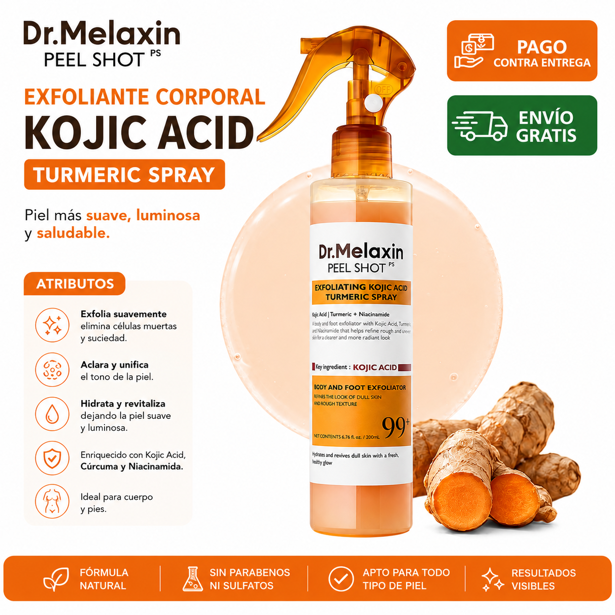 RBshop Facebook ad: DR MELAXIN Spray Exfoliante