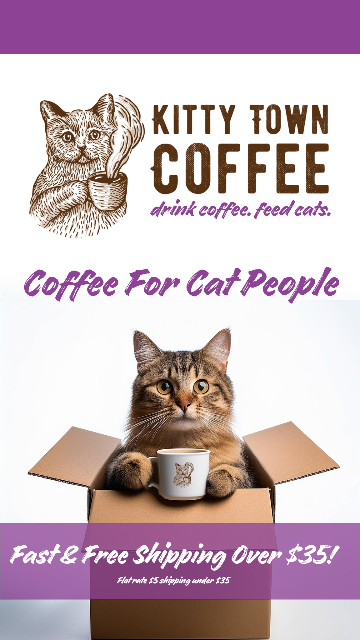 Kitty Town Coffee Facebook ad