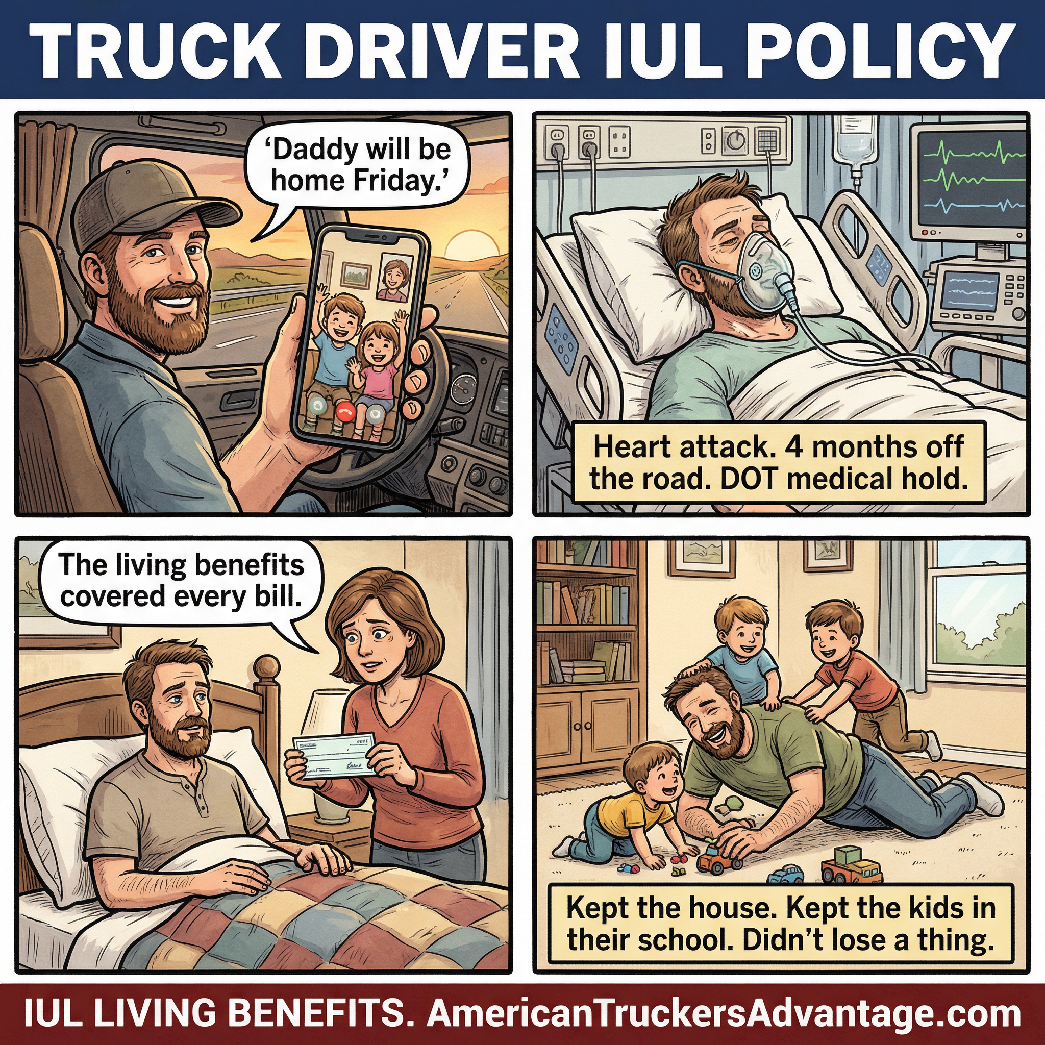 The American Trucker Advantage Facebook ad