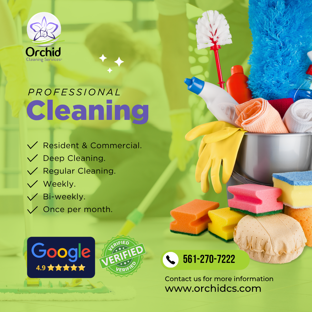 Orchid Cleaning Services Facebook ad