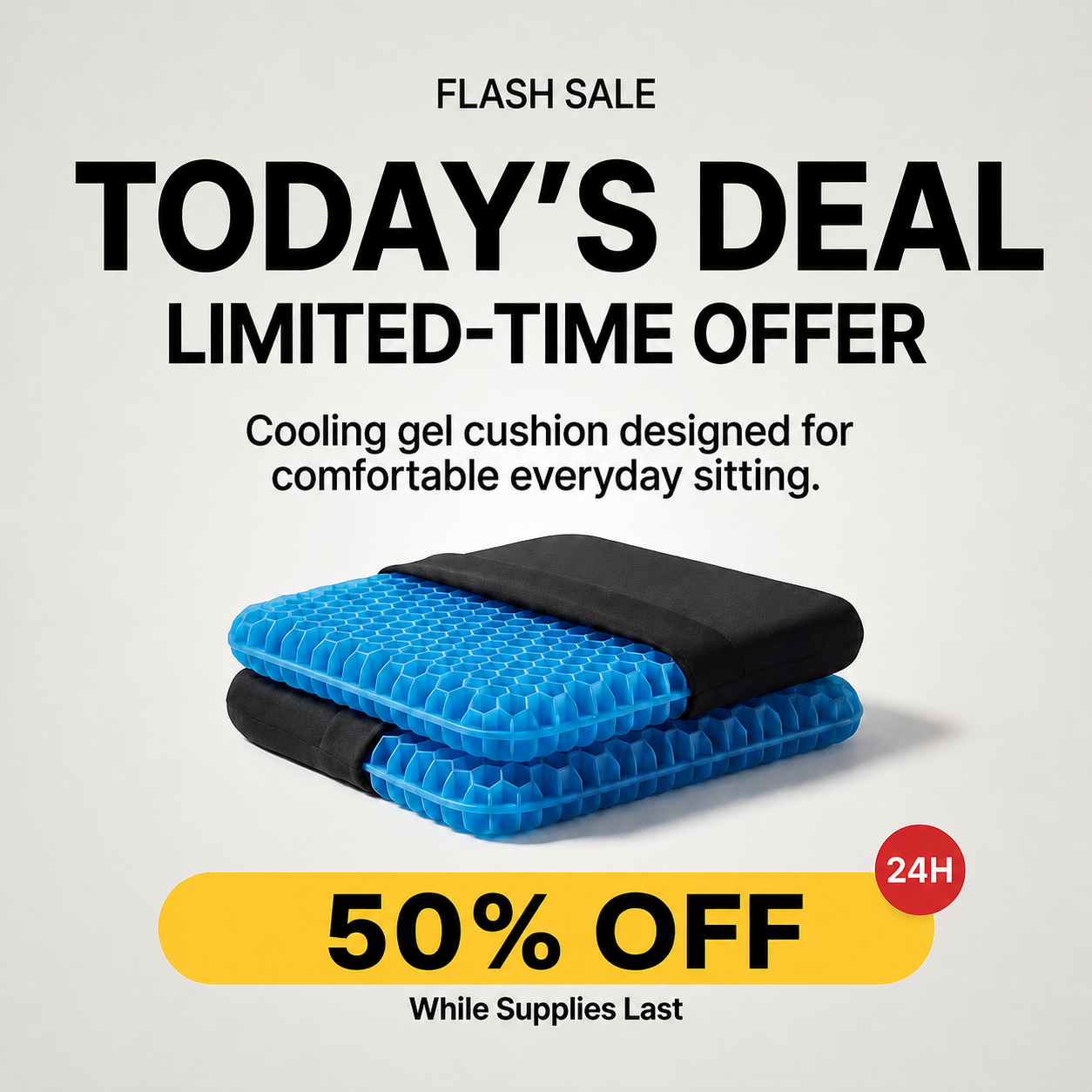The Zero Cushion Facebook ad