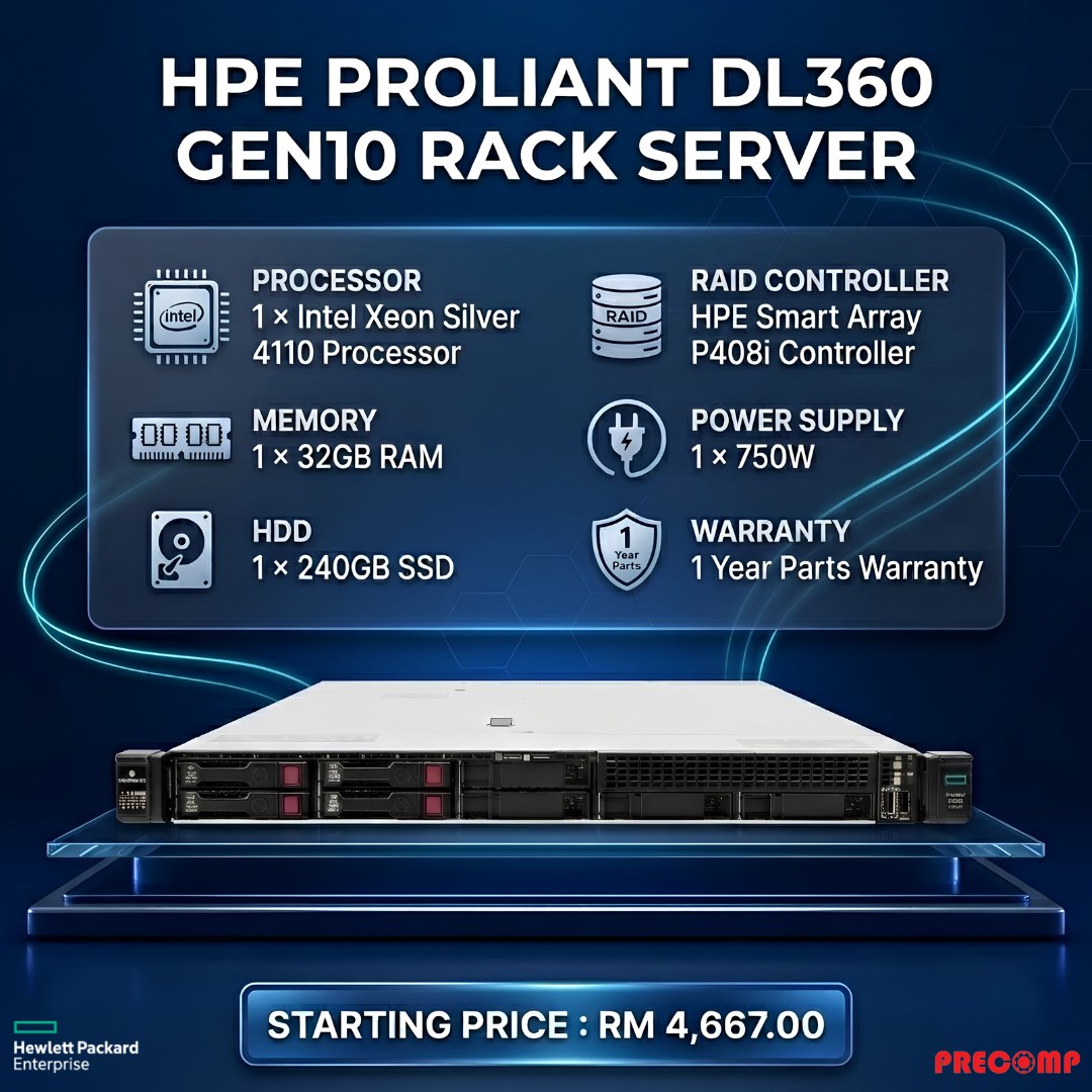 Server2u.net Facebook ad: The HPE ProLiant DL360 Gen10 is a powerful…