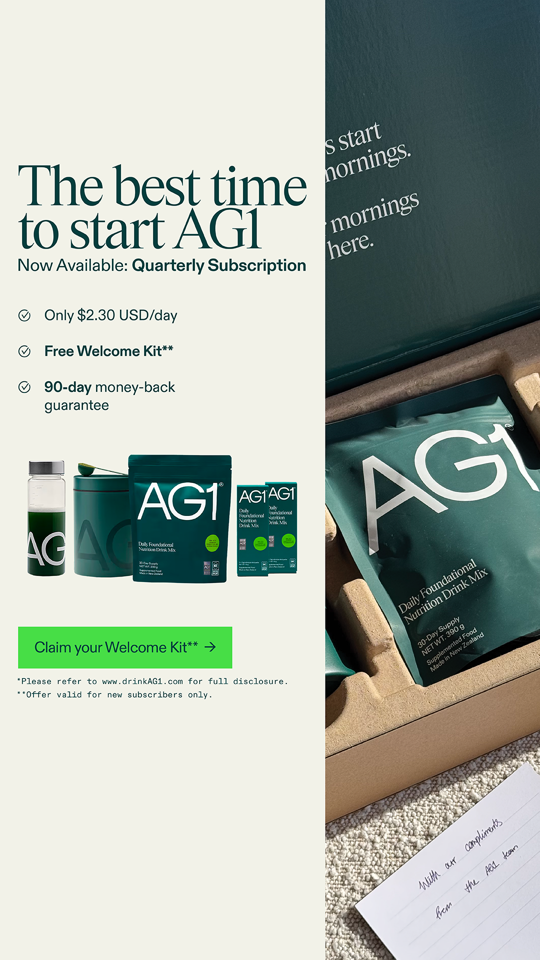 AG1 by Athletic Greens Facebook ad