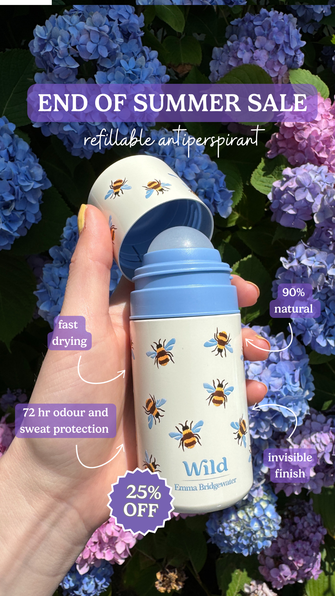 Wild Facebook ad: Fresh Frenzy! 25% off with code SALE25