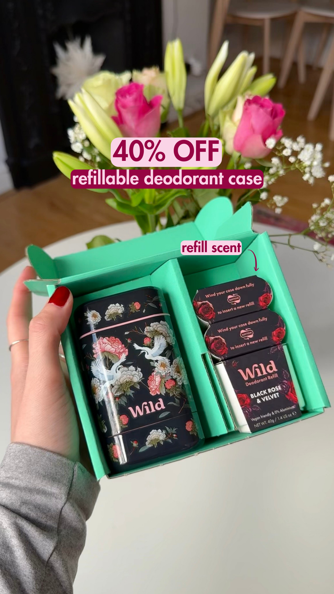 Wild Facebook ad: Elevate your everyday with Midnight Bloom