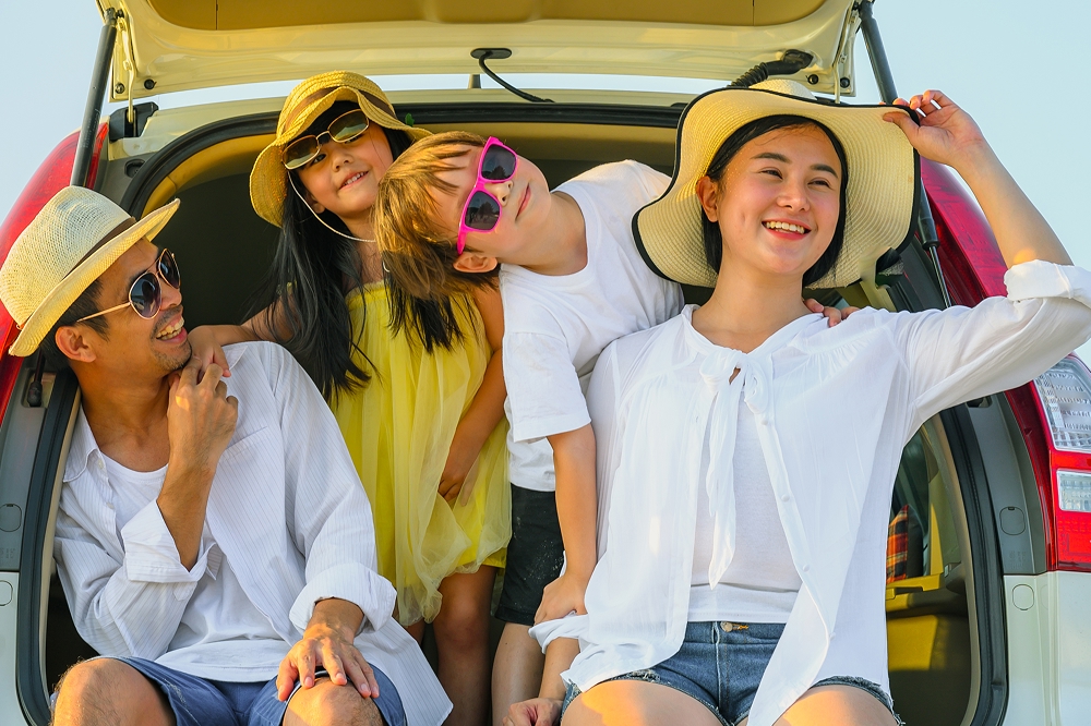RACQ Facebook ad: School holiday staycation ideas for families on a budget