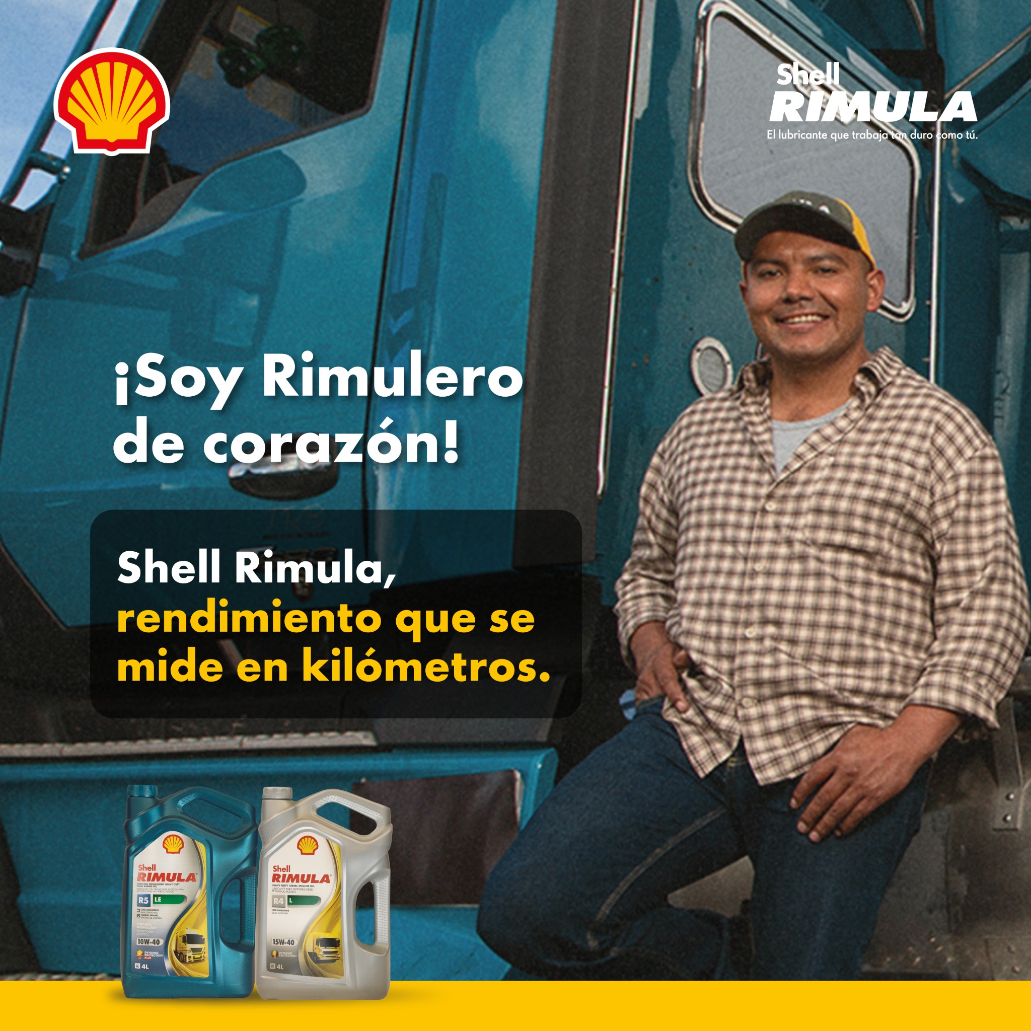 Shell Lubricantes Colombia Facebook ad: Soy Rimulero, y el camino es mi trabajo.