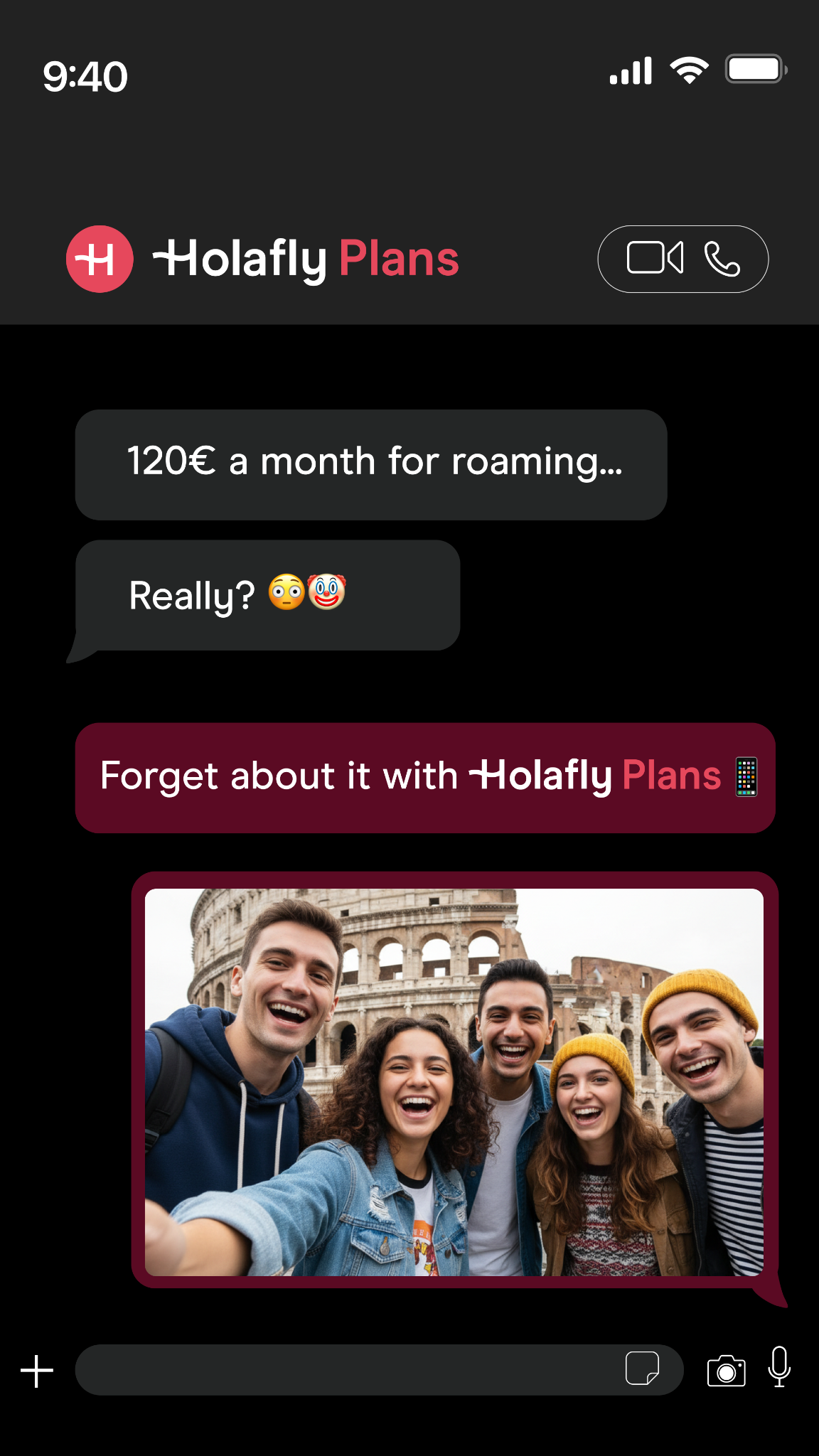 Holafly - English Facebook ad