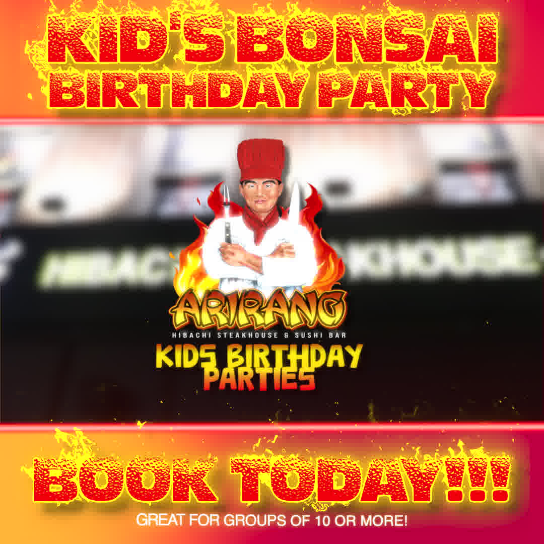 Arirang Hibachi Steakhouse Facebook ad from Feb 17, 2026