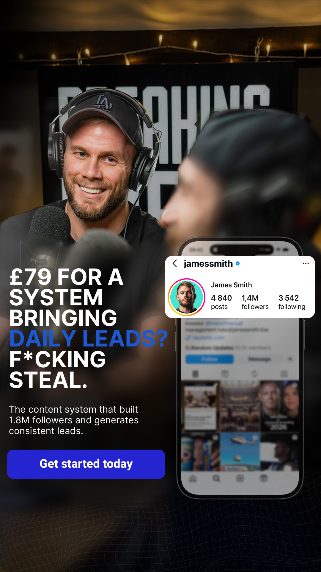 James Smith Facebook ad