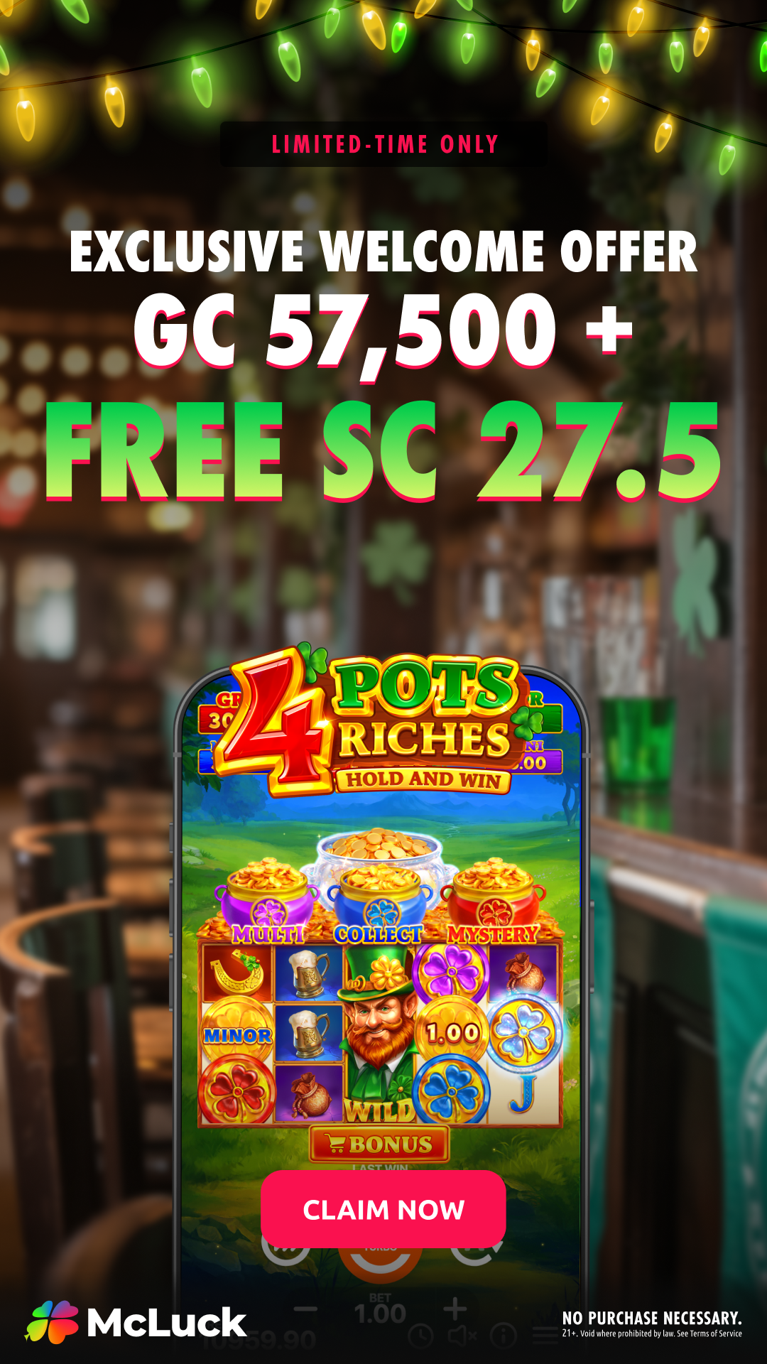 McLuck.com Facebook ad