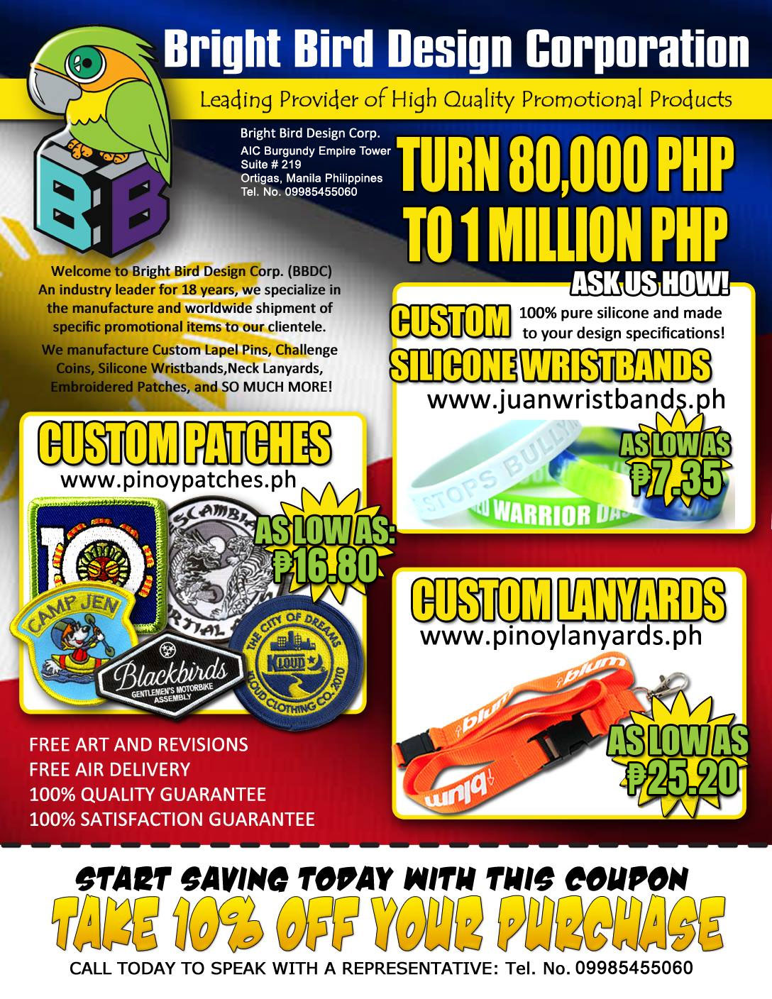 Juan Wristbands.PH Facebook ad: Make Your Brand Stand Out with JuanWristbands.ph!