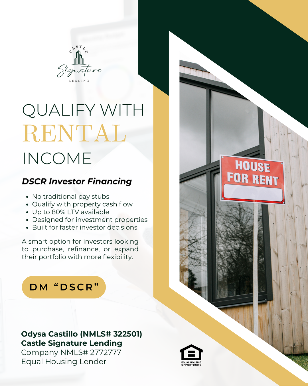 Odysa Castillo - NMLS 322501 Facebook ad