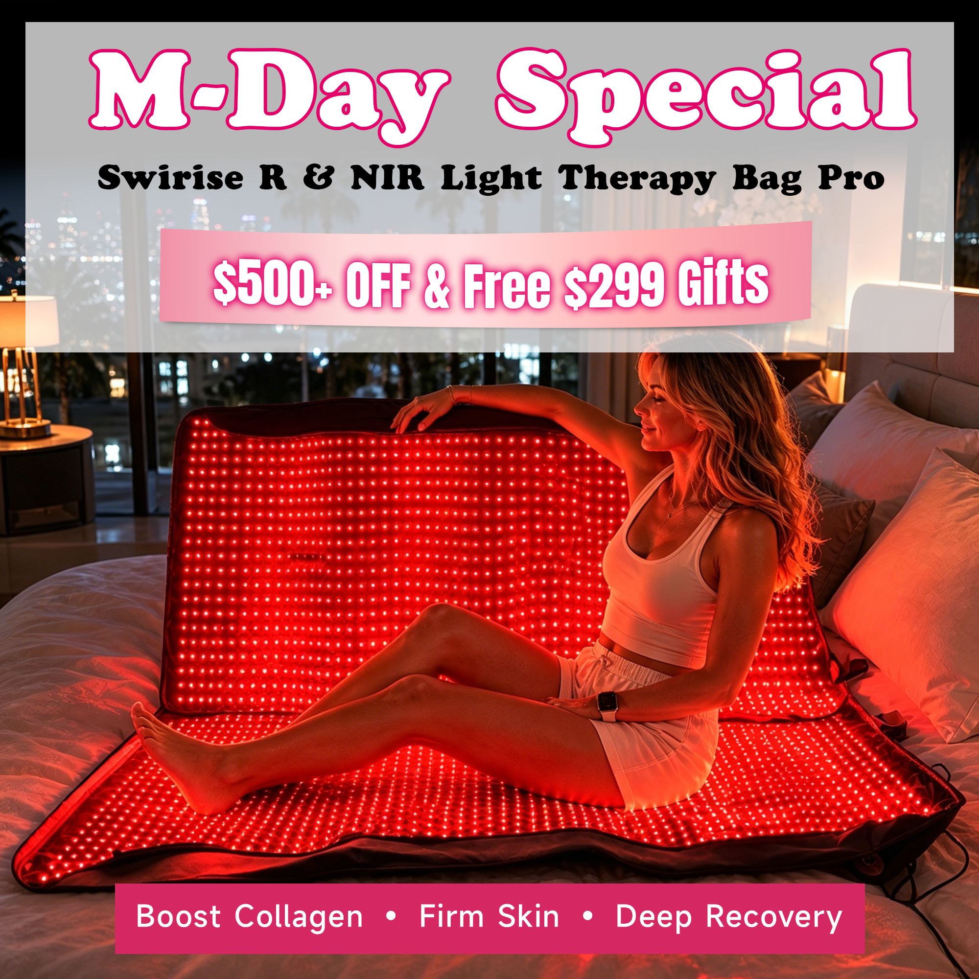 Swirise Global Facebook ad: Save Big with Code MAY1026 & Get Free $299 Gifts