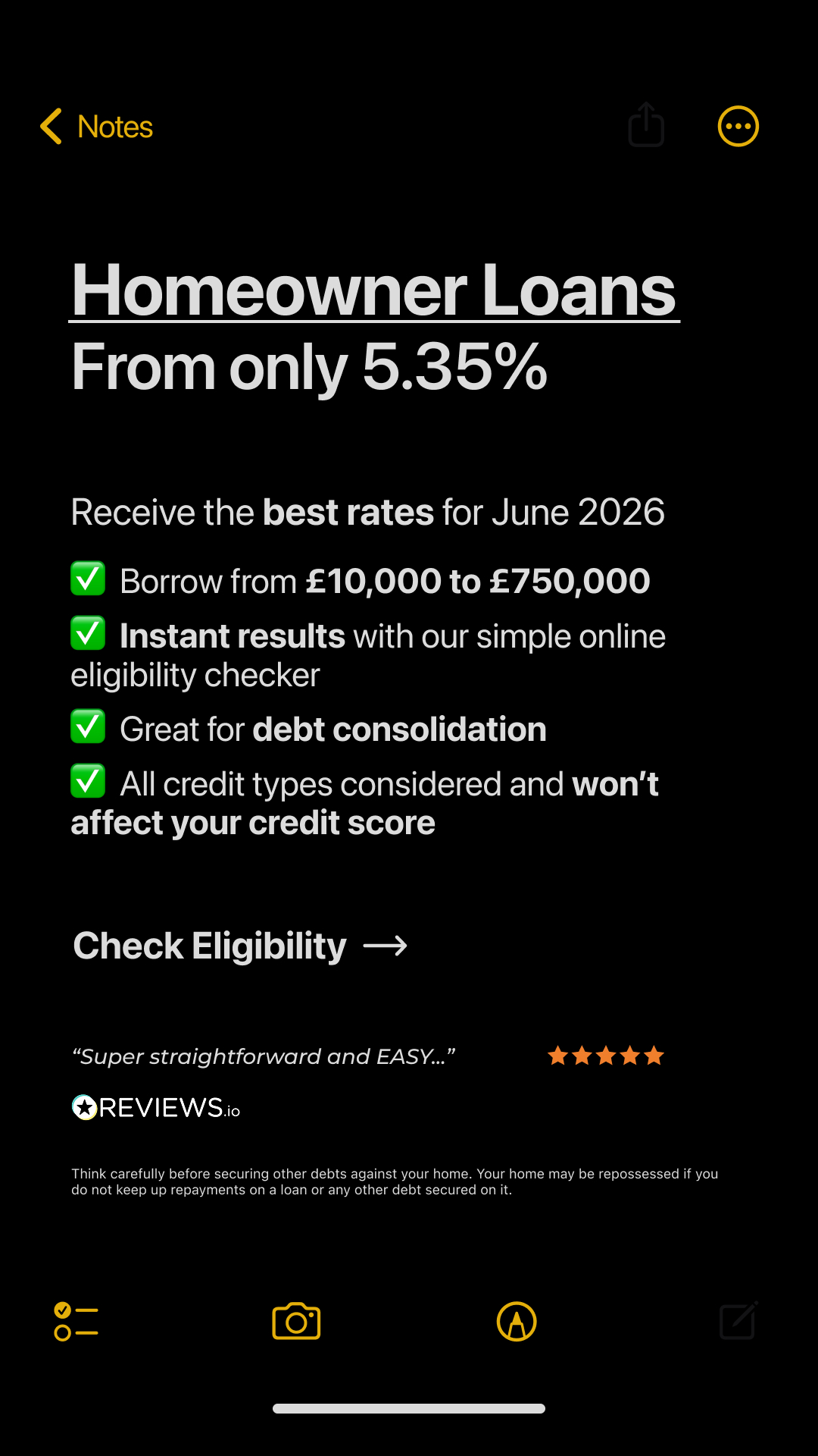 Lending Expert Facebook ad