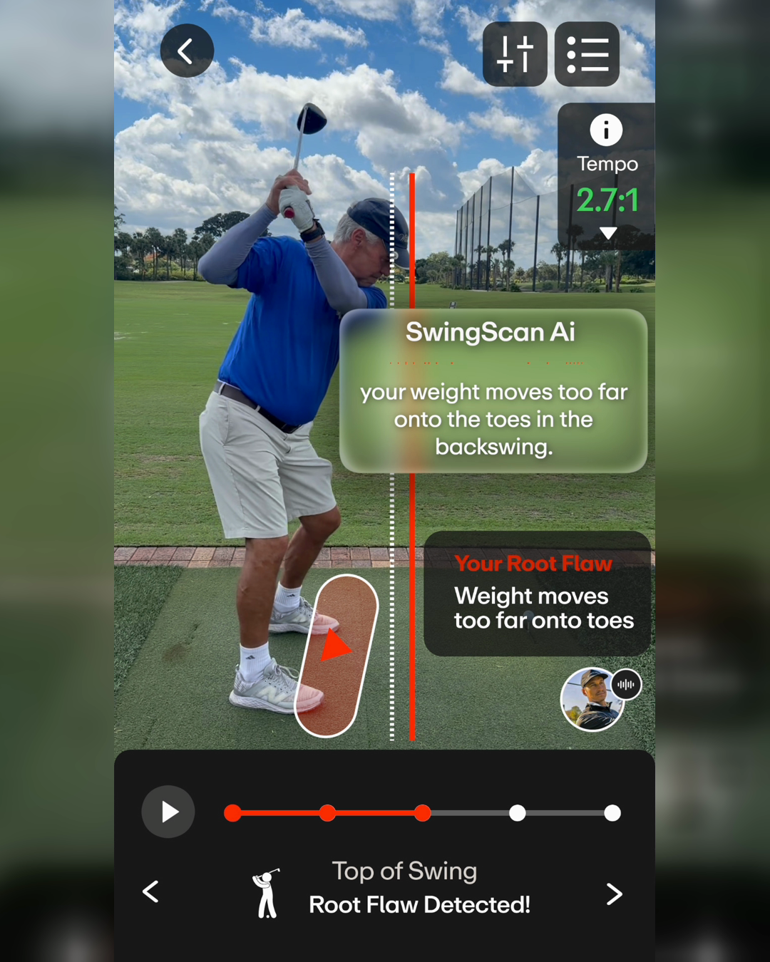 Performance Golf Facebook ad