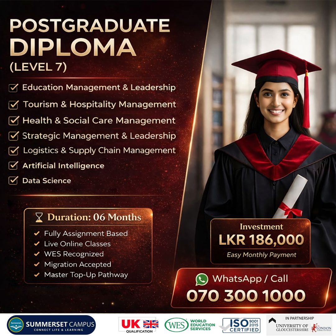 Summerset Campus Facebook ad: OTHM Level 7 Postgraduate Diploma, Your Pathway to a UK…