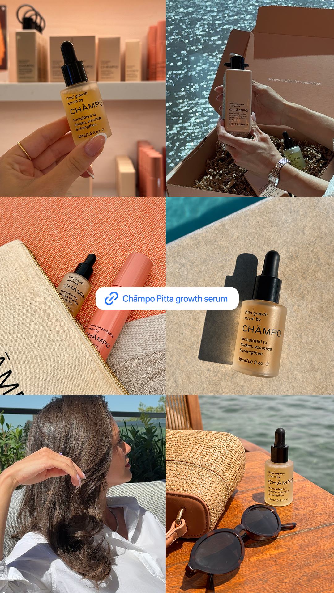 Chāmpo Haircare Facebook ad