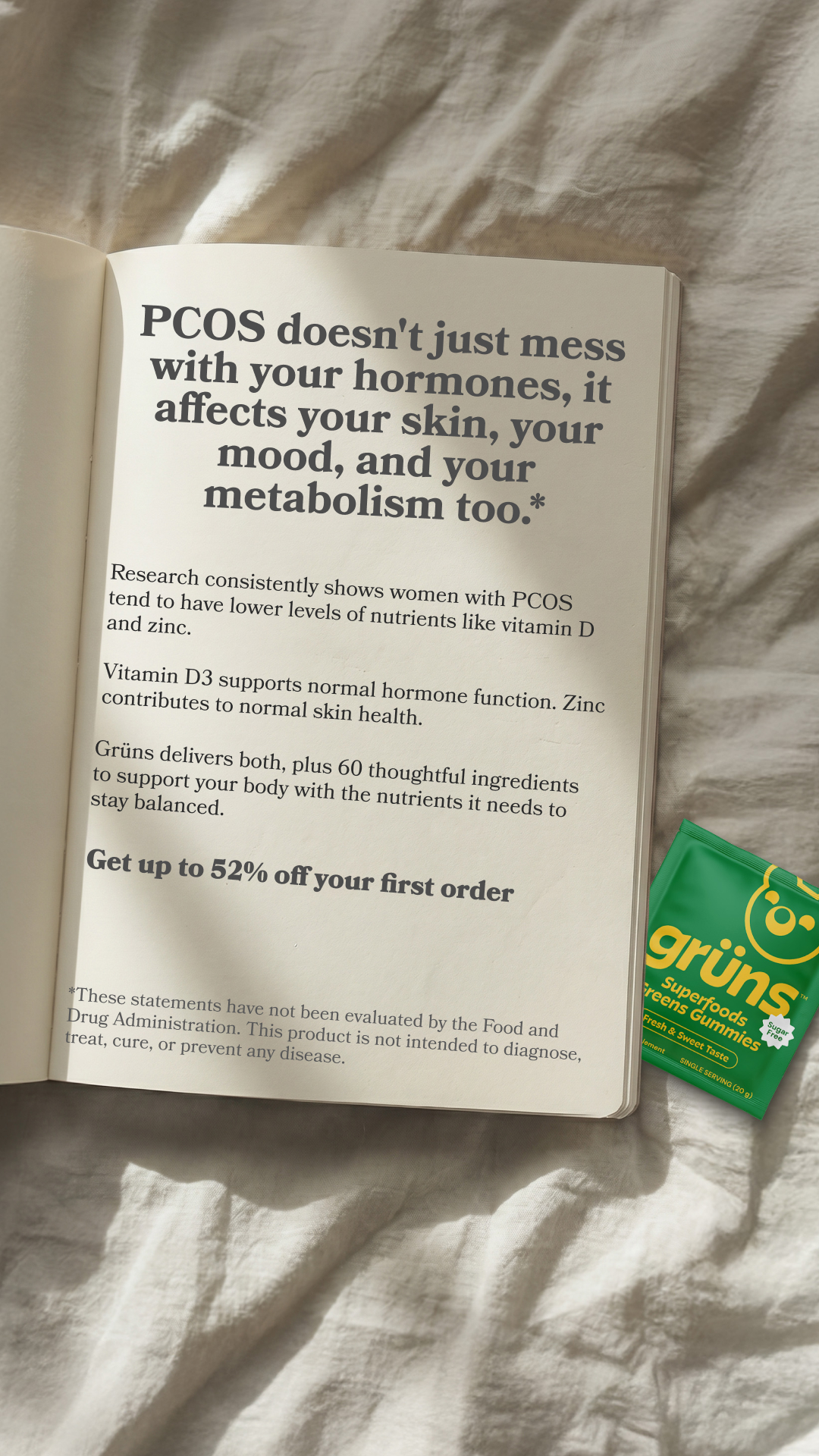 Grüns Facebook ad