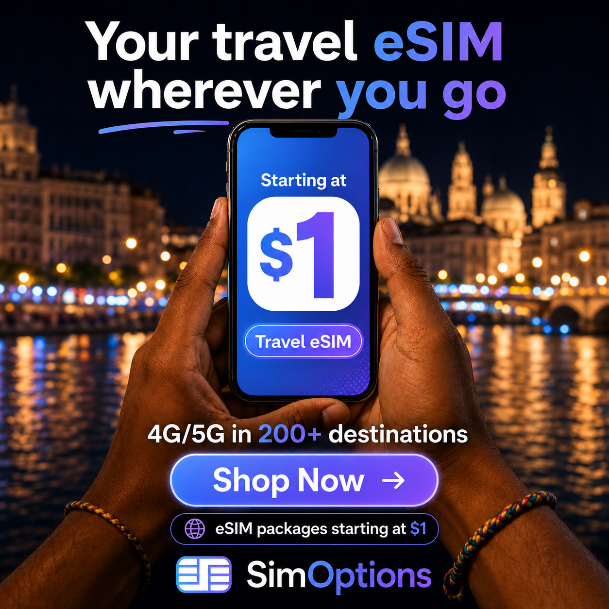 SimOptions Facebook ad