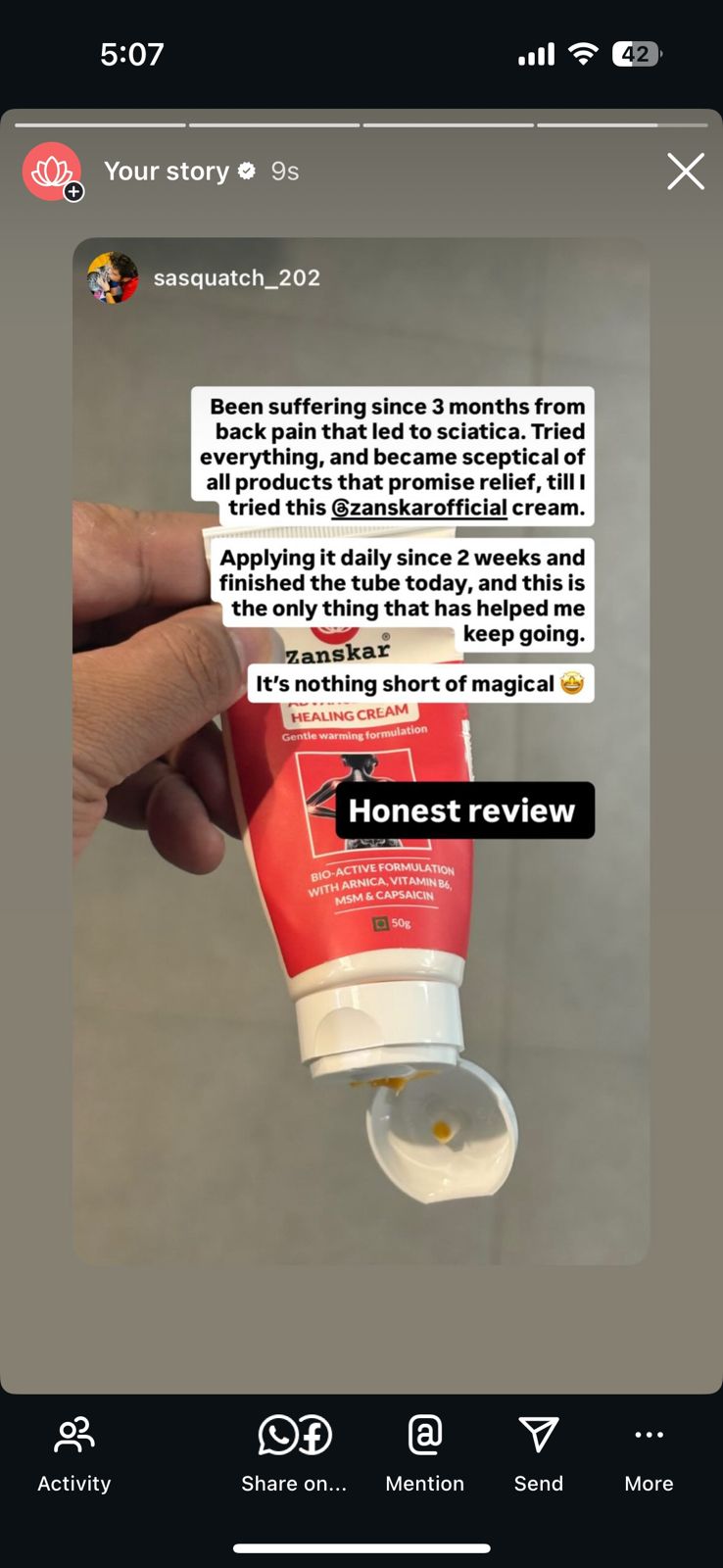 Zanskar: Muscle & Joint Relief Facebook ad