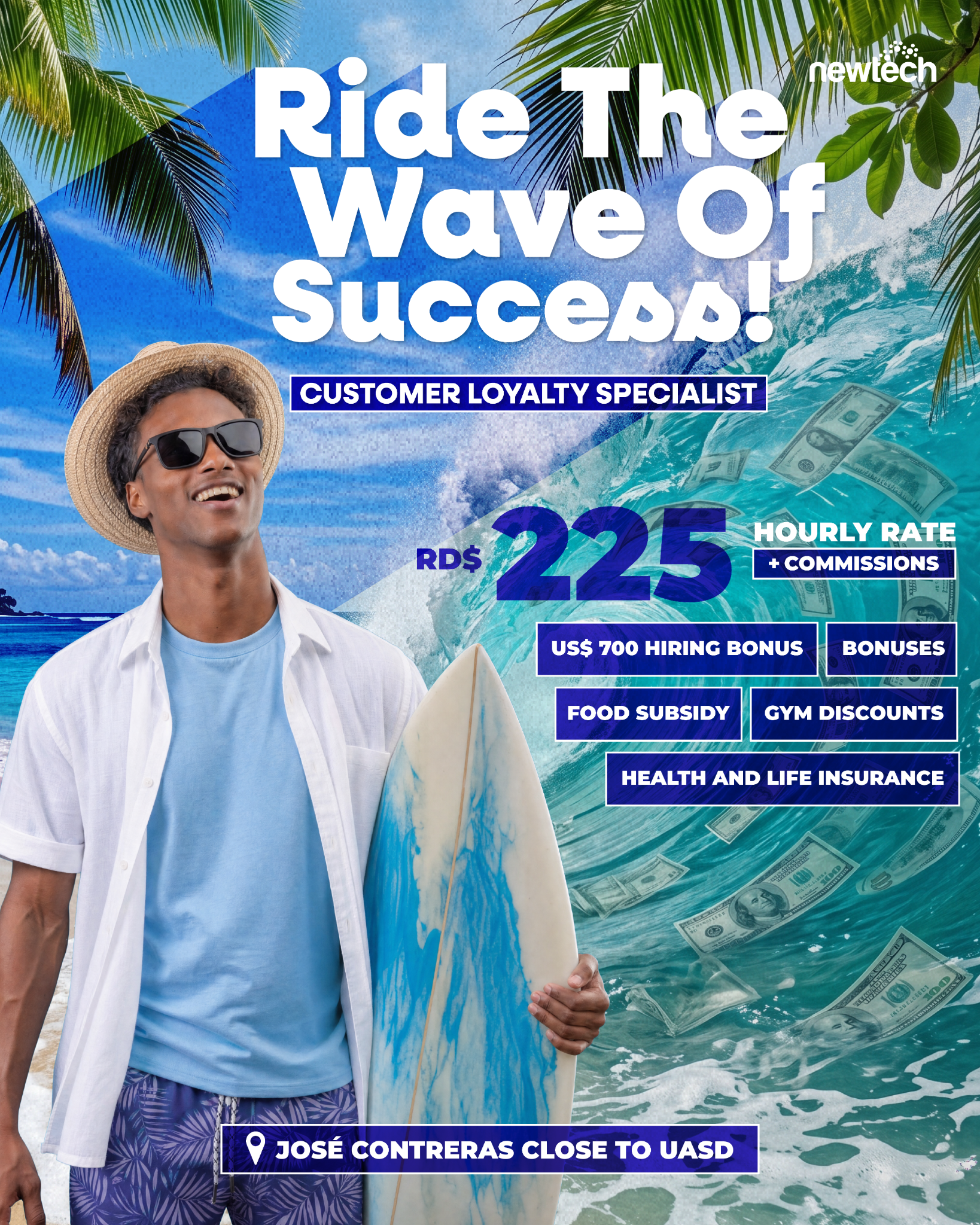 Newtech Global Facebook ad: Apply now!