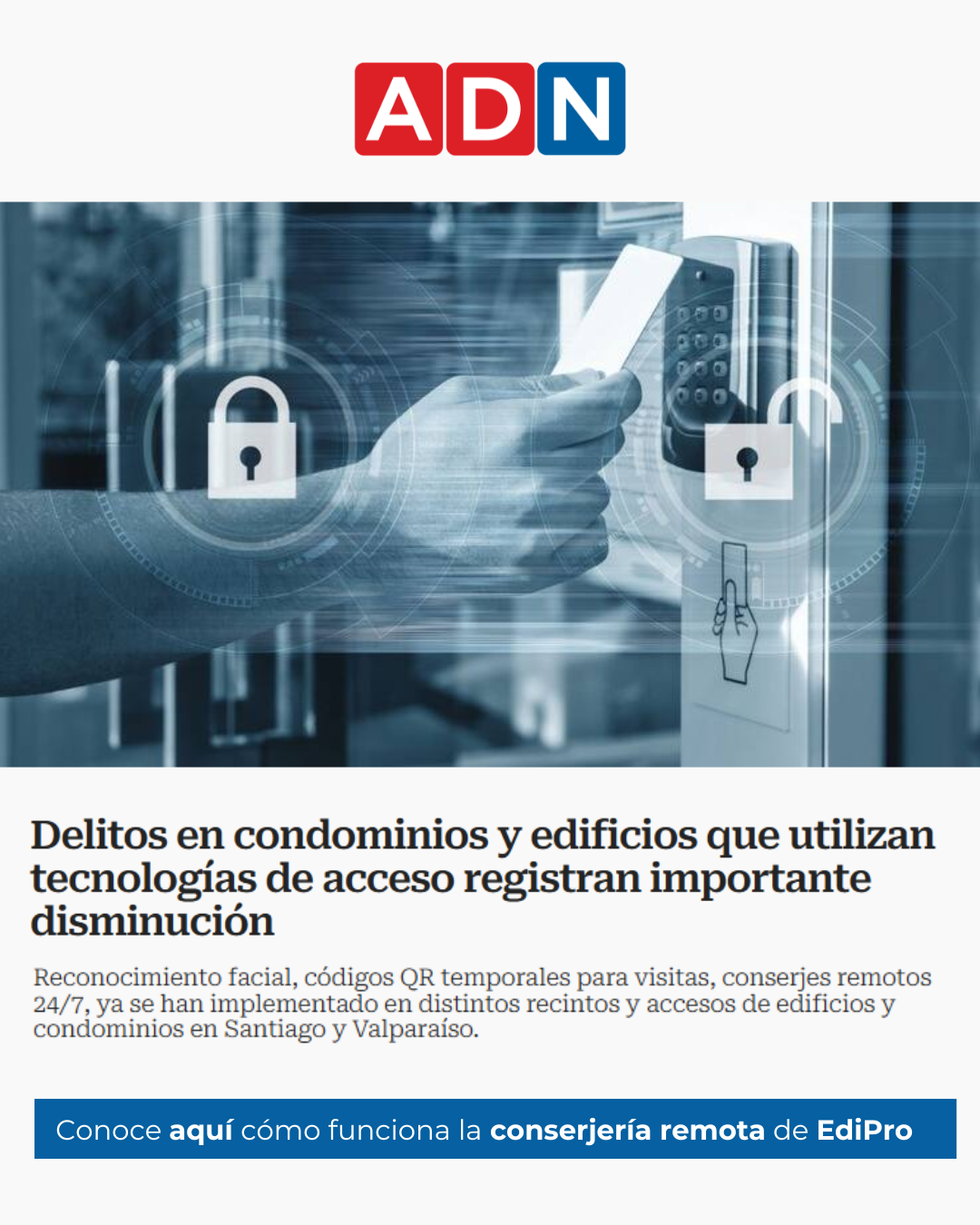 EdiPro Facebook ad: Conoce la Conserjería Remota de EdiPro