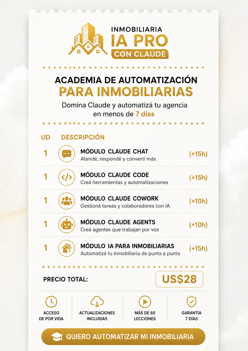 Copolo Inmobiliaria Facebook ad: Transforma tu Inmobiliaria en 3 dias