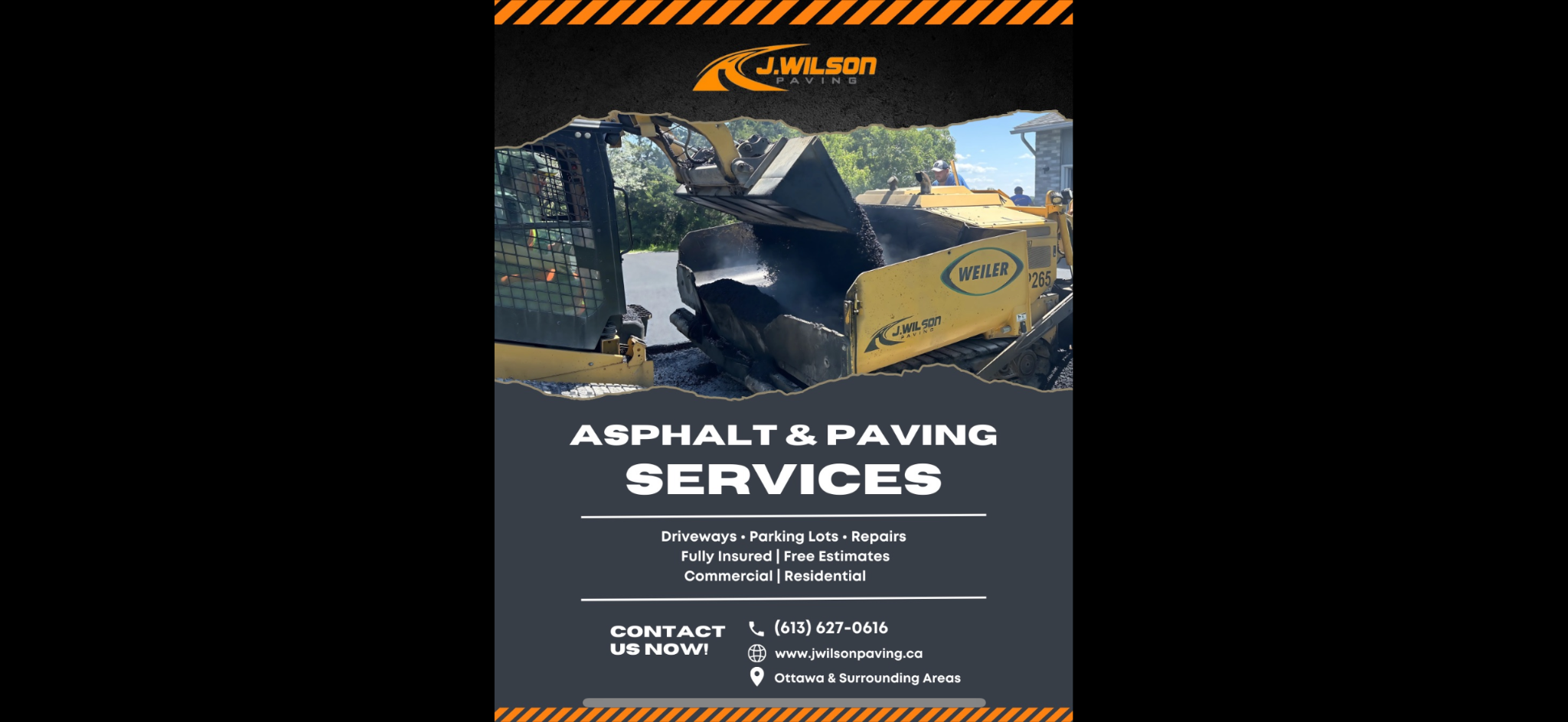 J. Wilson Paving Facebook ad: Transform Your Driveway Today!