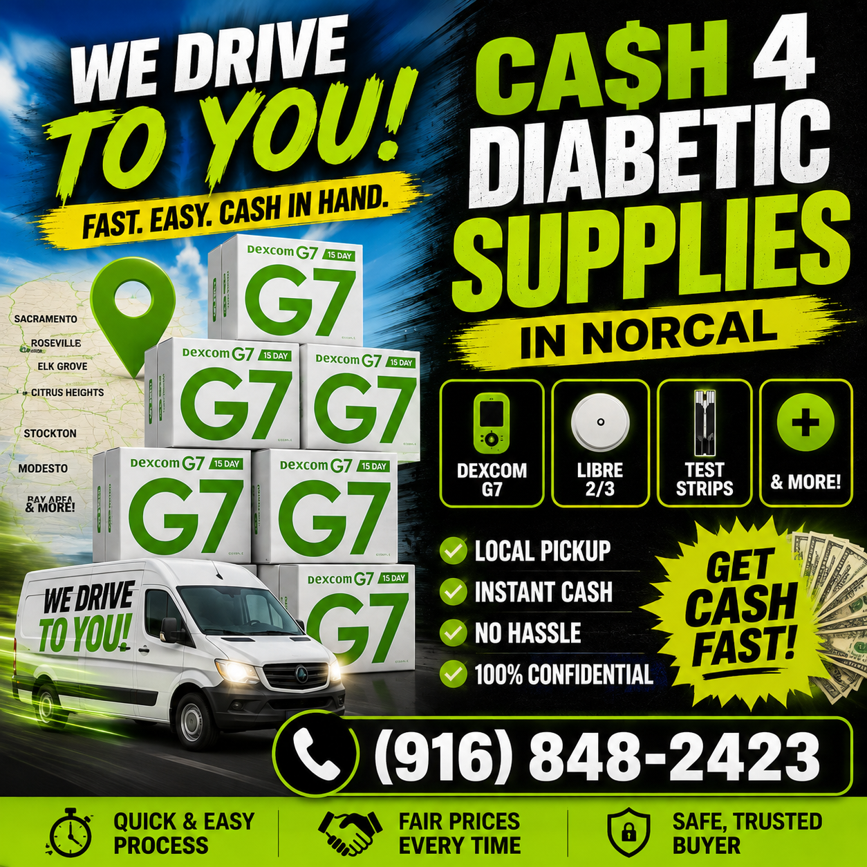 NorCal Diabetic Strip Buyback Facebook ad