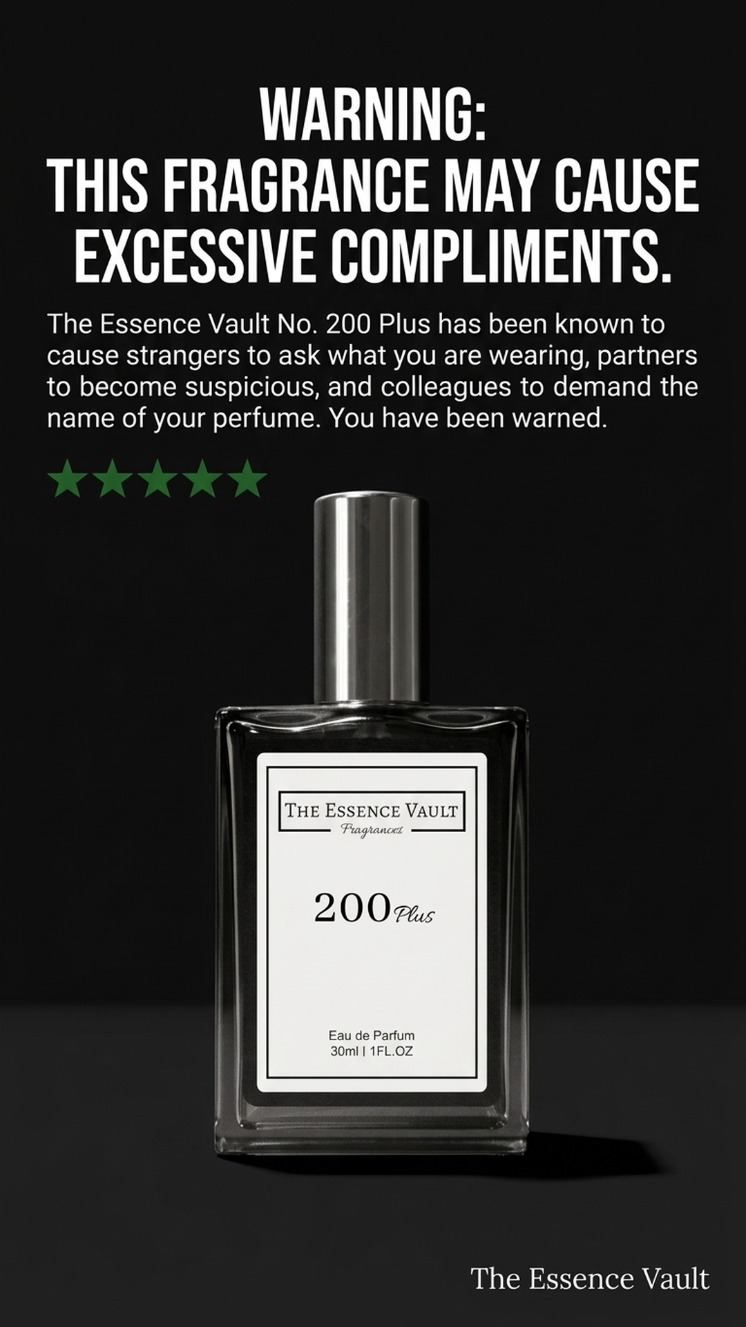 The Essence Vault Facebook ad from Mar 24, 2026
