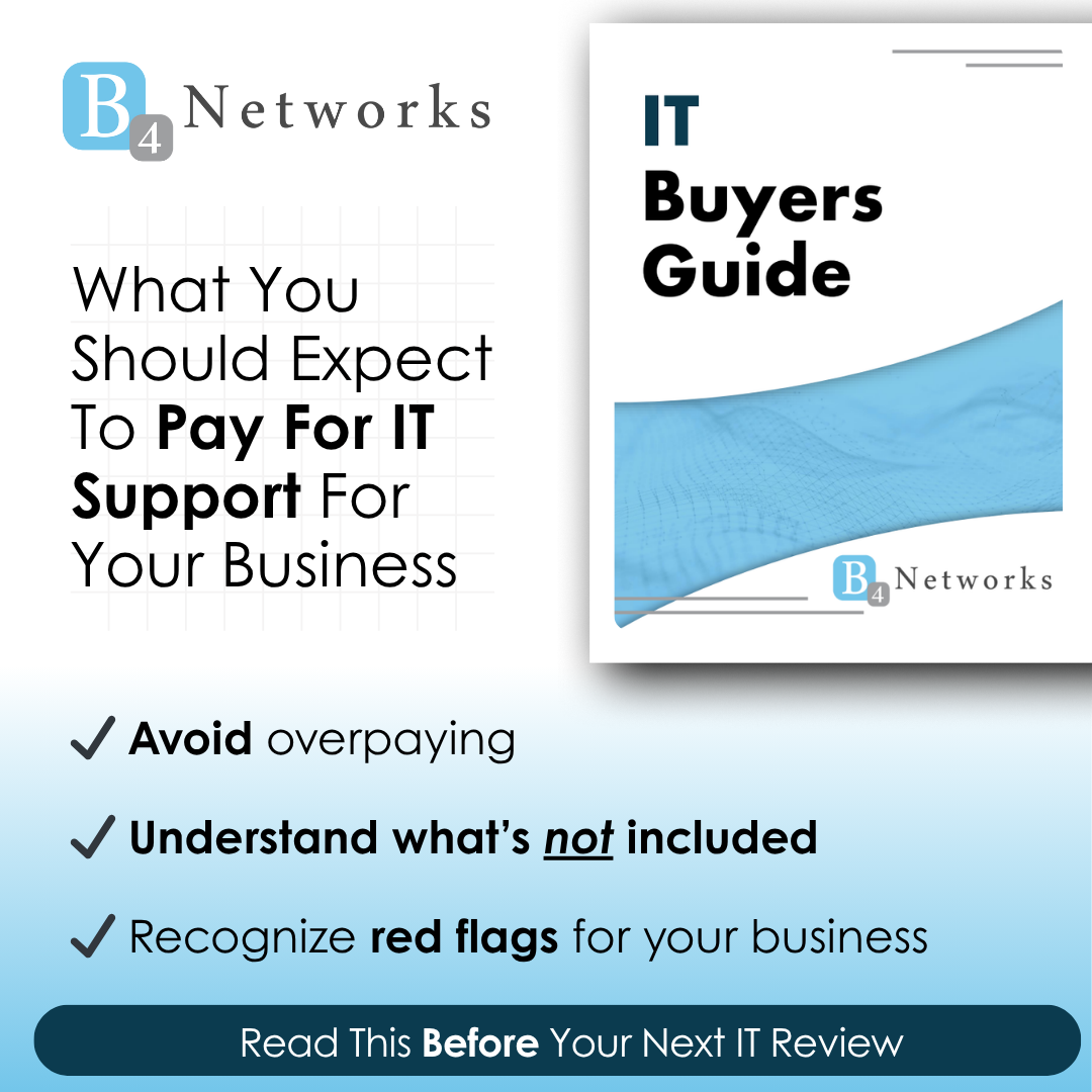 B4 Networks Inc. Facebook ad from Aug 14, 2025