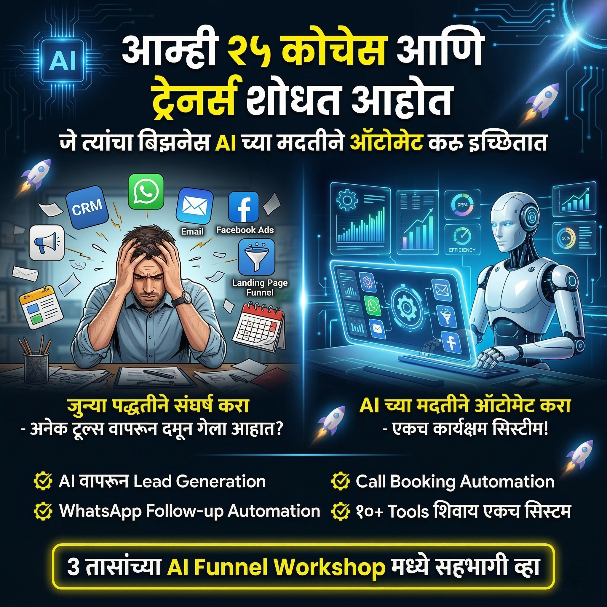 Digital Akshay- Business Automation Coach Facebook ad: Register Now!