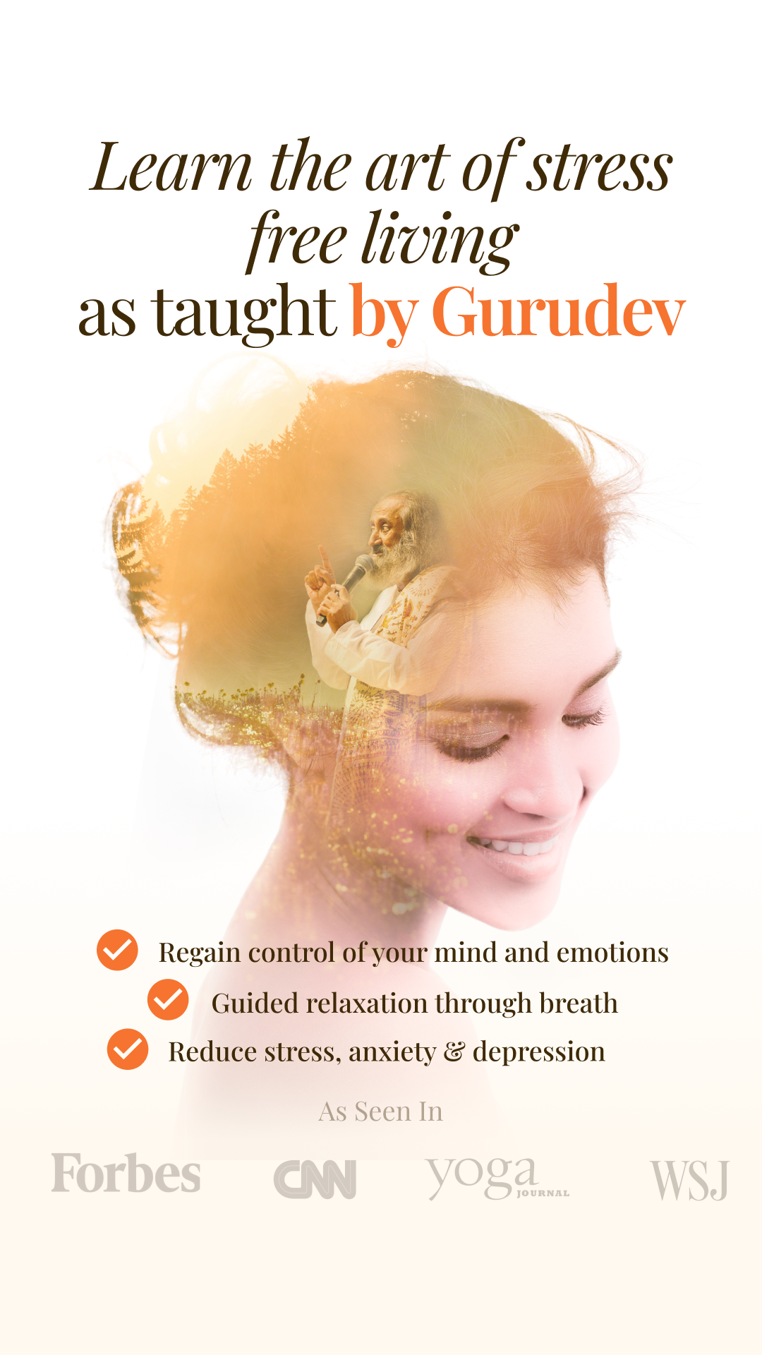 The Art of Living Facebook ad
