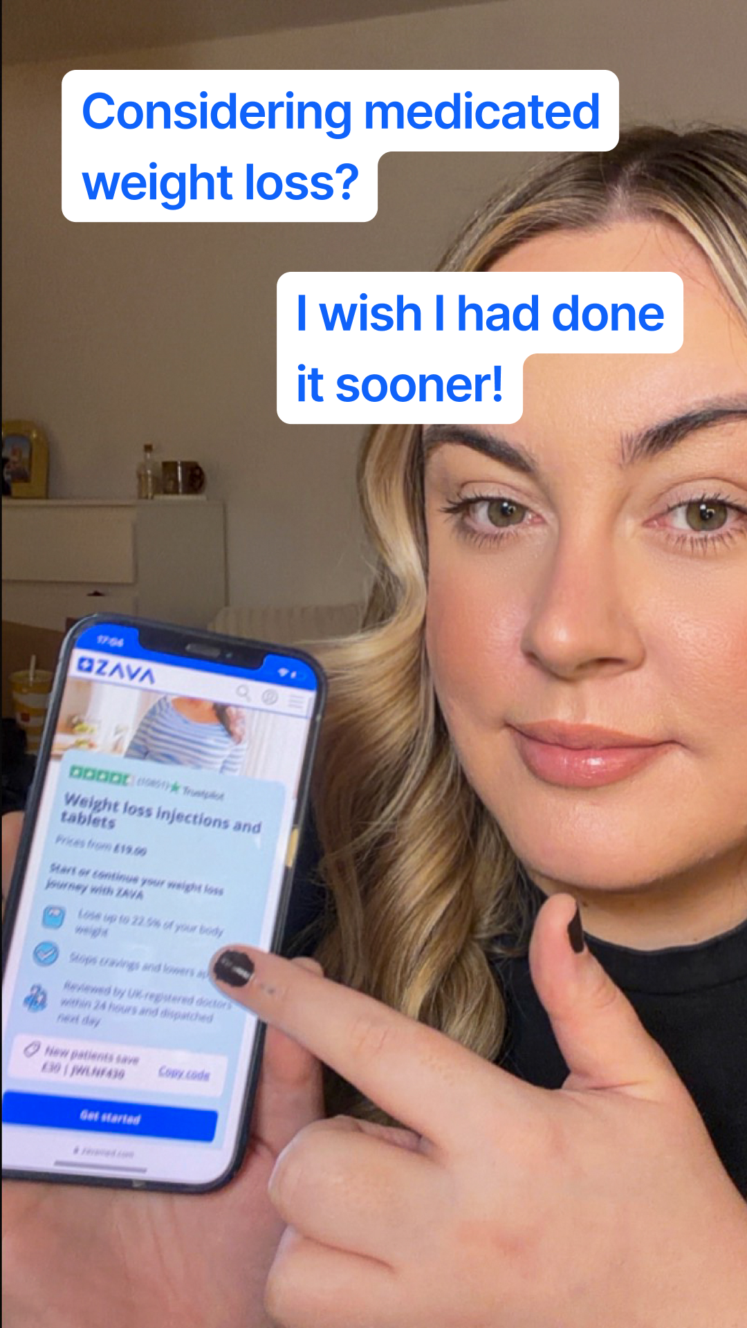 ZAVA UK Facebook ad
