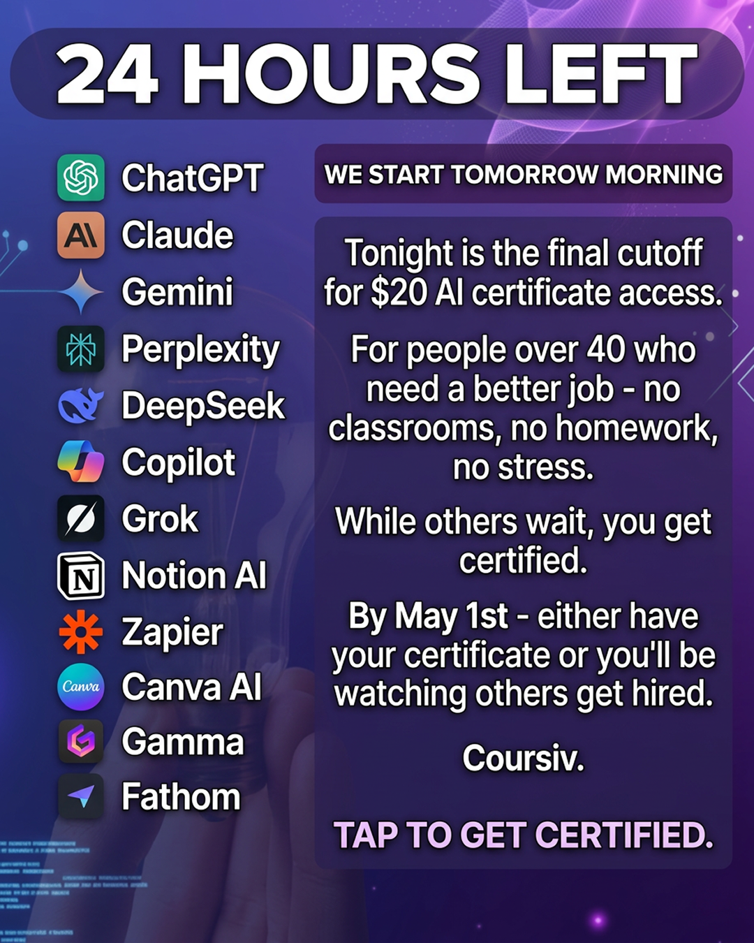 Coursiv Facebook ad