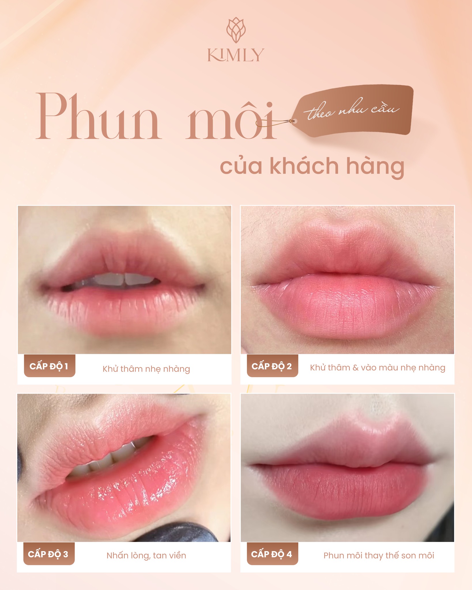 KIMLY Brows SaiGon - 58 Lê Thị Riêng Facebook ad: MÔI SAU BONG, ĐẸP TỰ NHIÊN, TINH TẾ…