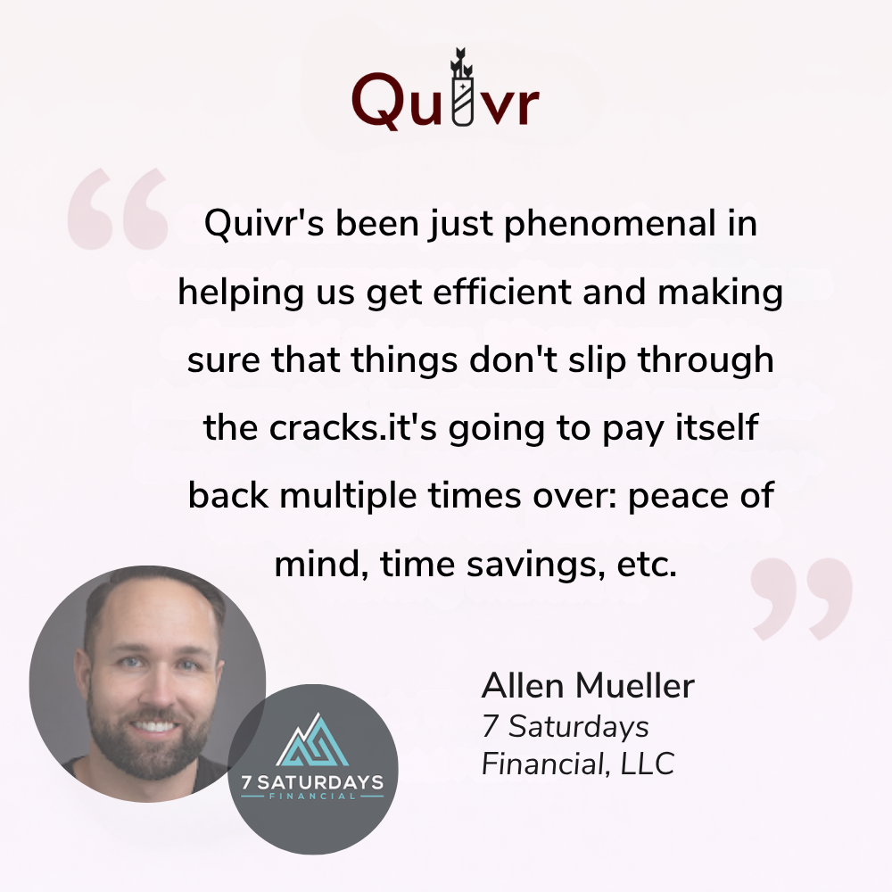 Quivr CRM Facebook ad: Book Your Free Demo