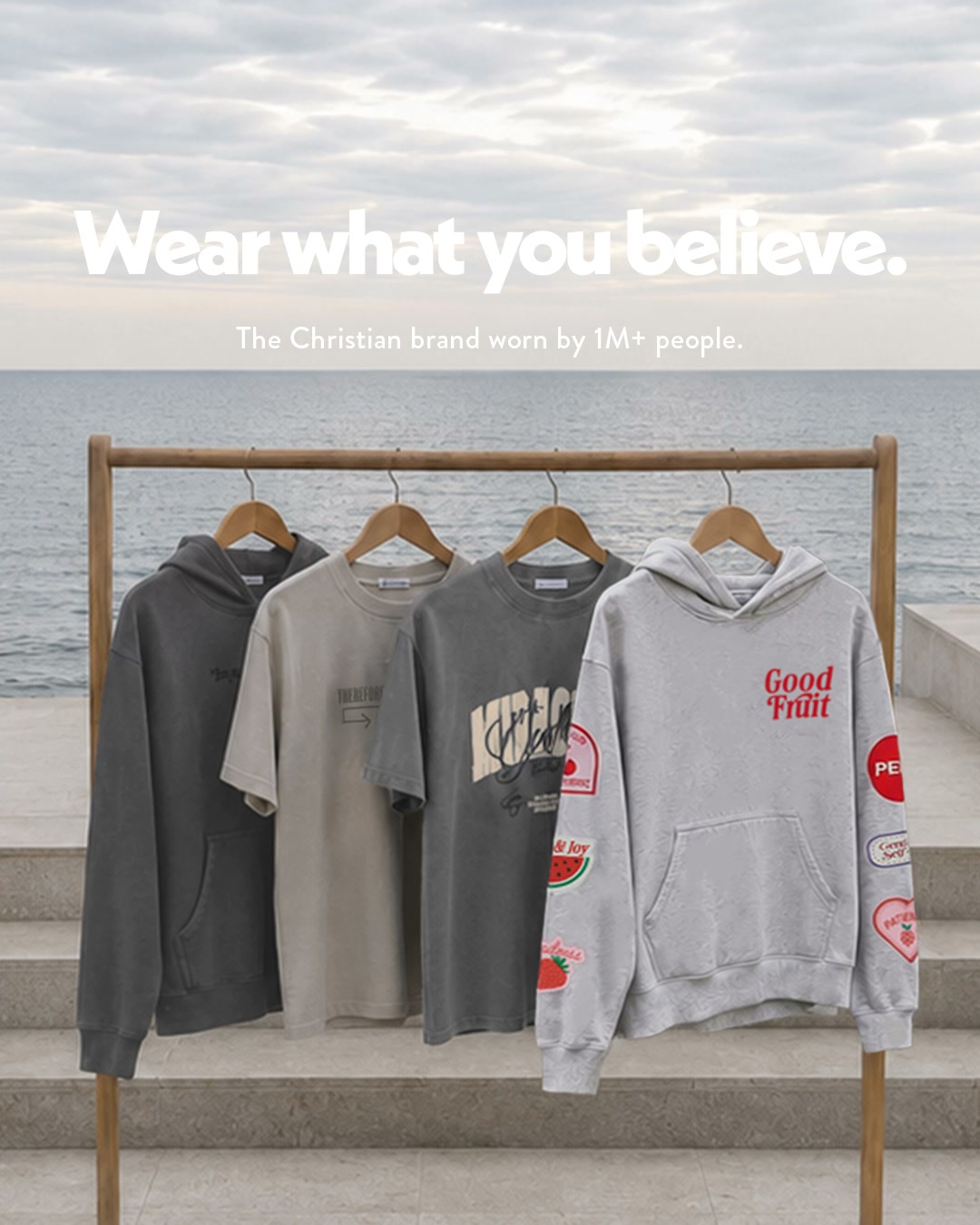 Elevated Faith Facebook ad: Bestselling Christian Apparel
