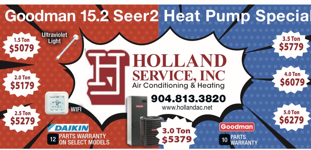 HOLLAND A/C AND HEAT Facebook ad
