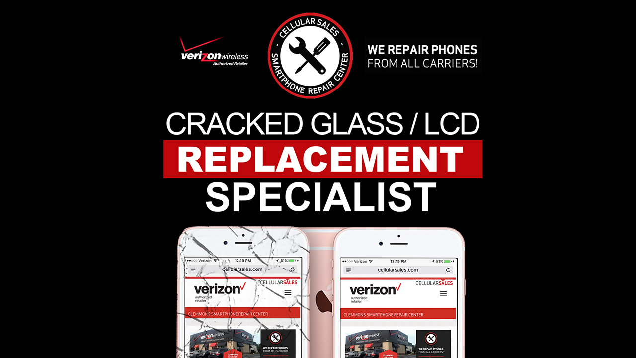 Cellular Sales Repair Center Winston-Salem NC Facebook ad: We service all makes, models, and all carriers…