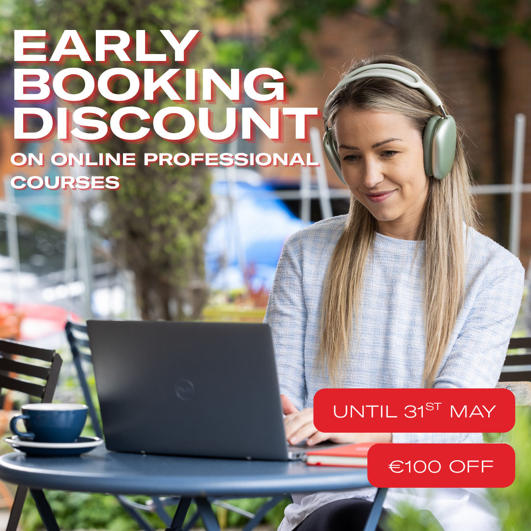 Griffith College Professional Academy Facebook ad: Online Courses Discount