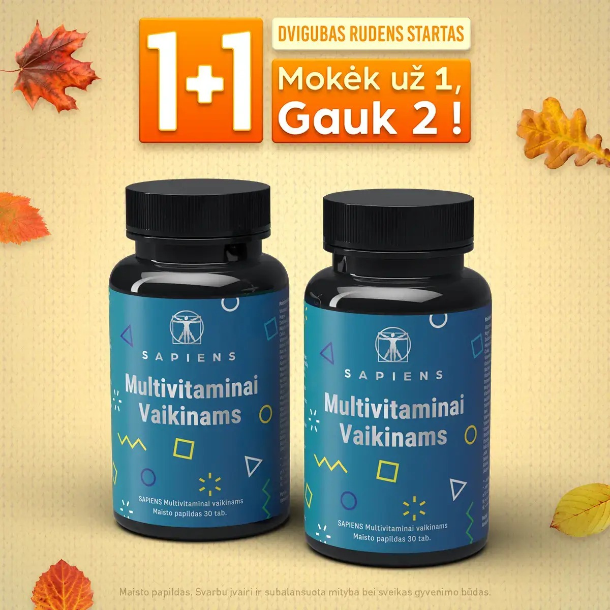 Sapiens Facebook ad: SAPIENS DVIGUBAS RUDENS STARTAS!