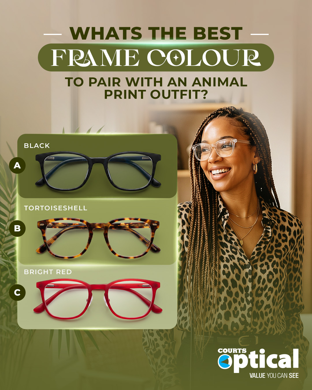 Courts Optical Trinidad & Tobago Facebook ad