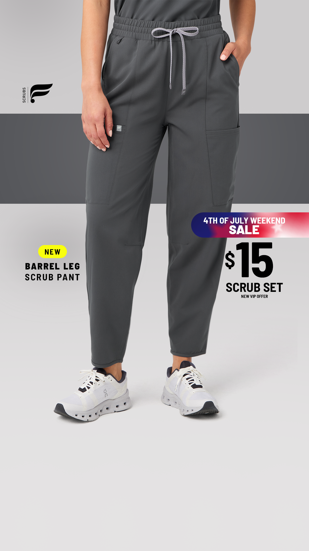 Fabletics Scrubs Facebook ad