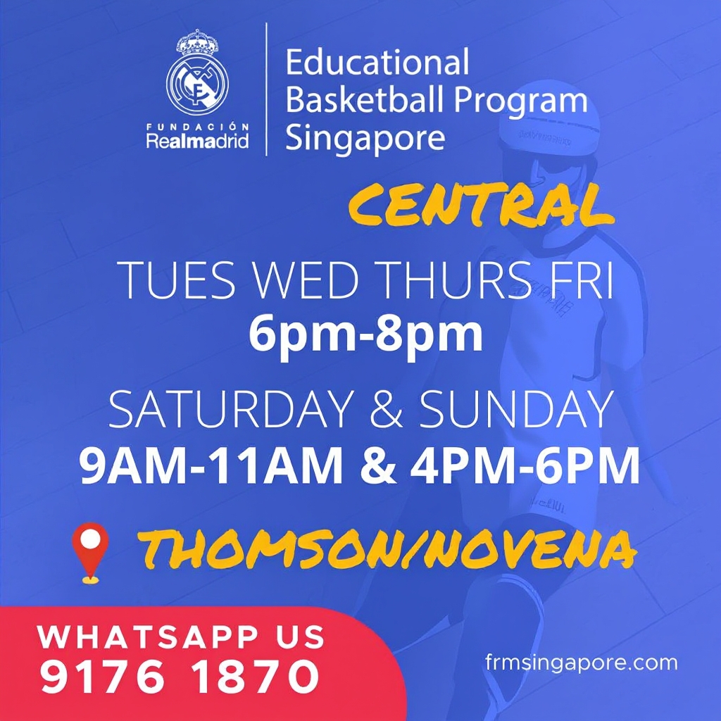 Real Madrid Foundation Basketball School Singapore Facebook ad
